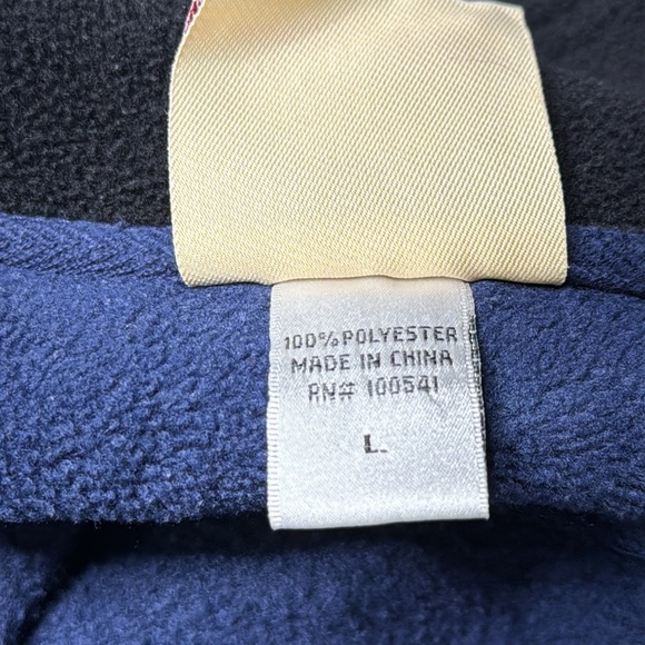 Vintage Morning Sun Loon Bird Fleece 1/4 Zip Sweatshirt Size Large - Picture 8 of 9